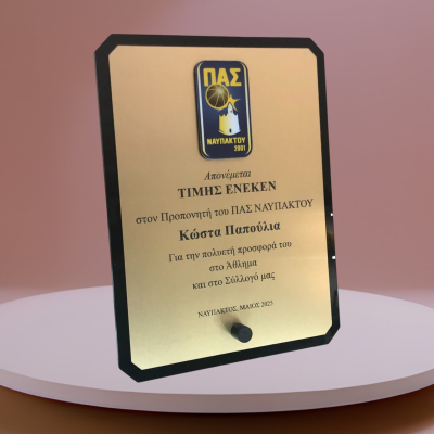 Πλακέτα plexiglass ορθογώνια