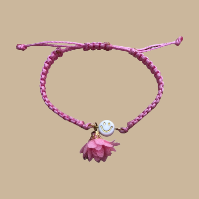 Βραχιόλι μακραμέ με φατσούλα